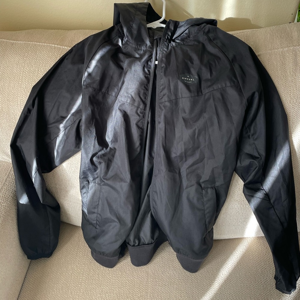 Rip Curl Black Windbreaker